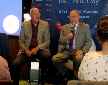 Bob Stanley and Jerry Remy at Acronis Red Sox Day